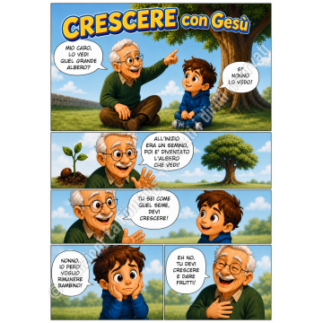 Volantino flyer Crescere con Gesù